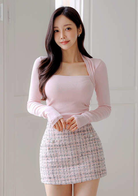 리파인 볼레로 티셔츠